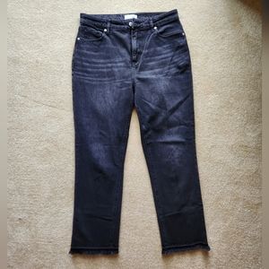 loft curvy straight crop jean